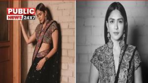 ಮೃಣಾಲ್ ಠಾಕೂರ್ ಸ್ಟೈಲ್: ಬ್ಲ್ಯಾಕ್ ಜರ್ದೋಸಿ ಸೀರೆ ಟಿಪ್ಸ್